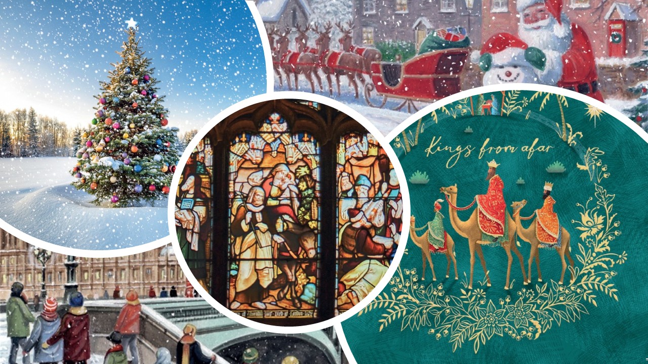 A selection of Christmas cards.